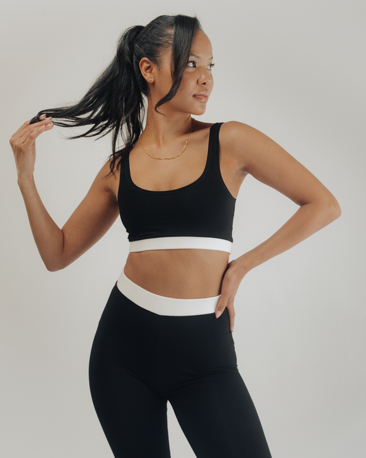 Scoop Neck Contrast Band Bralette - Vivo x This Is Essential