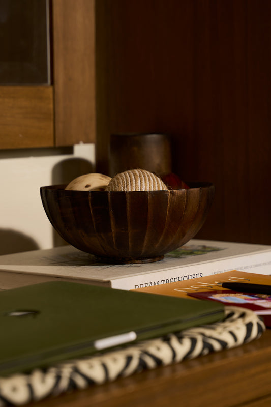 Cara Pleated Decorative Bowl