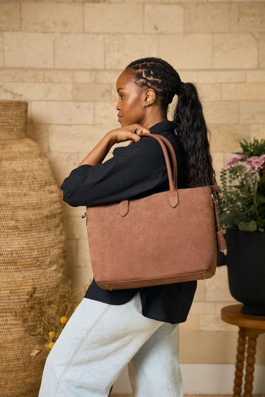 Everyday Suede Tote - Ikwetta x This Is Essential