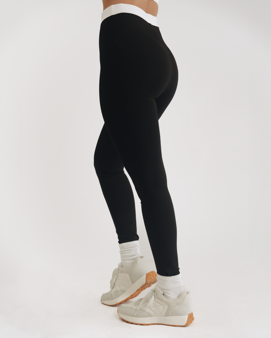 High Waisted Contrast Band Legging - Vivo x This Is Essential