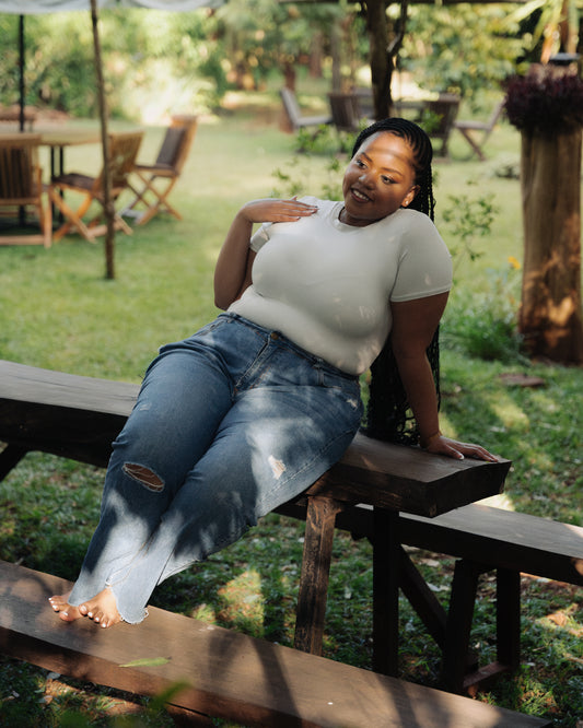 Short Sleeve Crew Neck Bodysuit - Vivo x This Is Essential